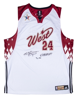2007 Kobe Bryant Signed & Inscribed "07 AS MVP" NBA All-Star Jersey Limited-Edition "98/124" (UDA)